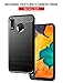 Muokctm for Samsung Galaxy A20/30 Case, Three Defense Built-in Screen Protector Rugged Hybrid Crystal Clear Full Body Fit Cover, with [Metal Ring] [Magnetic Support] Armor for Galaxy A20/30 (Black)
