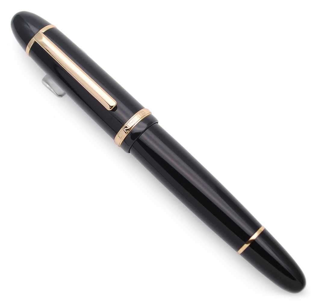 JINHAO X159 Resin Fountain Pen with Ink Converter (Fine Nib, Gold Clip-Black)