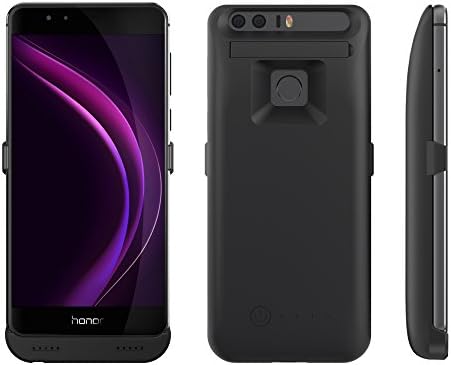 Huawei Honor 8 Battery Case 3800mAh Battery Charger Case, External Battery Backup Charger Case Pack Power Bank Cover For Huawei Honor 8 (Black)