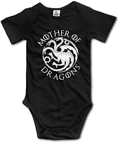 Mother Of Dragons Newborn Baby Outfit Creeper Short Sleeves Bodysuits