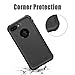 Waterproof Case for iPhone 7 Plus, Merit Shield Series Shockproof Dirt-proof Protective cover, Snow-proof Underwater IP68 Waterproof Case for iPhone 7 Plus (Black)
