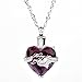 IMEIM Glass Cremation Jewelry Always in My Heart Birthstone Pendant Urn Necklace Ashes Holder Keepsake