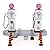 1950s Gas Pump Island Set 1:24 Scale (White)