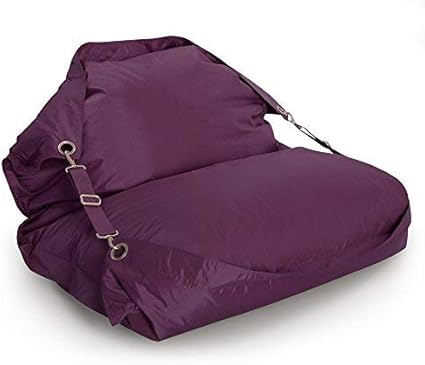 Bazaar Bag Flex Giant Bean Bag Chair Indoor Outdoor Bean Bags With Straps Purple Amazon De Garten