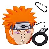 Mulafnxal Compatible with Airpods 1&2 Case,3D Cute Funny Cartoon Character Silicone Airpod Cover,Kawaii Fun Cool Keychain Design Skin,Fashion Stylish Cases for Girls Teens Boys Air pods(Orange Boy)