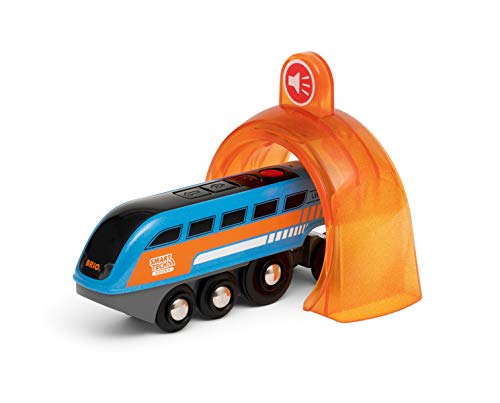 BRIO World 33971 Smart Tech Sound Lok mit Aufnahmefunktion - Elektrischer Zug mit Tunnel - Interaktives Spielzeug empfohlen ab 3 Jahren – Bild 3
