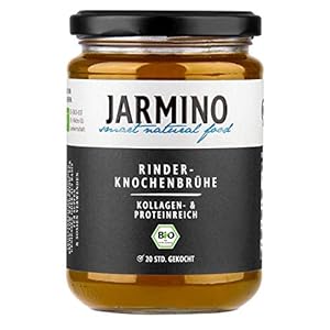 Jarmino organische bot bouillon van rundvlees grazen | 6x 350ml fijnste bone broth | Bevat natuurlijke eiwitten…