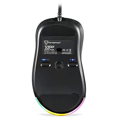 Motospeed V100 PAW3327 LED 6200DPI Professional for Switch RGB Esport Game Mouse