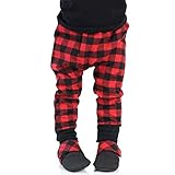 juDanzy Red Buffalo Plaid Harem Pants