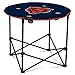 NFL Logo Brands Chicago Bears Collapsible Round Table with 4 Cup Holders and Carry Bag, Team Color