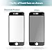 Klearlook Privacy Series 9H 3D Curve Full Coverage Anti-Scratch Tempered Glass Screen Protector, Black Frame with Matte Back Film for iPhone 7 Plus (1+1 Pack)