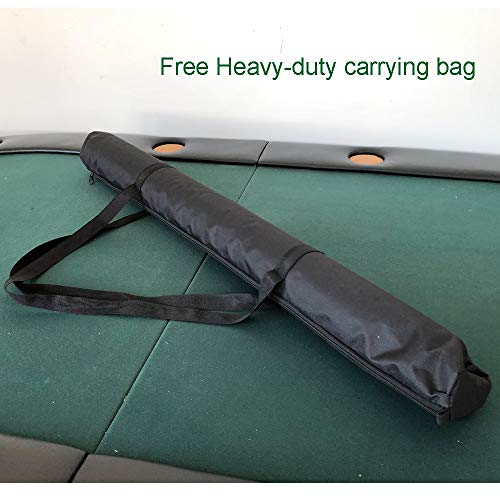 YH Poker 70" x 35" Portable Rectangle Sure Stick Rubber Foam Poker Table Top Layout Poker Mat (red, 70"x35")