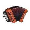 ACORDEON DIATONICO – Hohner (A/4825) (Compadre GCF) (Naranja) (Con Funda de Calidad)
