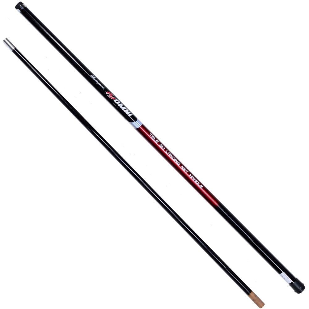 Shakespeare Omni Tele Landing Net Handle, Red, 2 m
