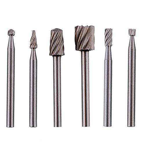 image for FIged Home Improvement Tools 6 Pcs HSS Routing Router Grinding Wood Mi