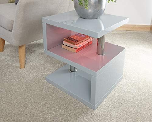 Xpress Delivery Polar LED Lamp Table in grey