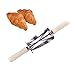Outreo Croissant Cutter Stainless Steel Blade Pastry Roller with Plastic Handle Baking Tool