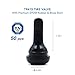 CKAuto TR415 Tubeless Rubber Snap-in Tire Valve Stem (50pcs/Bag), Black