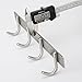 HI HOMEIDEAS Coat Hook Rack Wall Mounted 11-Inch SUS304 Stainless Steel Brushed Nickel Hook Rail with 4 Heavy Duty Hooks