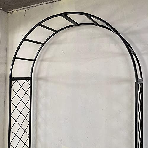 GEREP Eisen Rosenbogen Torbogen, Gitterdesign, Verwendet FüR Rosenkletterpflanzen, Terrassen, Gartendekorationen/Schwarz… – Bild 5