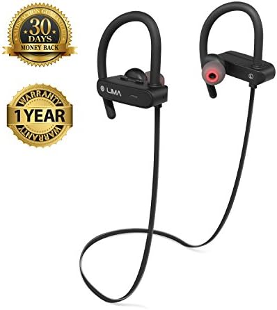 Wireless Bluetooth Headphones with Microphone, | IPX7 Waterproof, IOS & Android Compatible, Noise Cancelling, HD Audio, 7H Playtime, Sweatproof Earbuds, Comfort Fit | Perfect for Gym, Sports, Running,