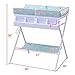 Costzon Baby Changing Table, Folding Diaper Station Nursery Organizer for Infant (Blue)