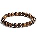 iSTONE Natural AA Grade Golden Tiger Eye Gemstone 8mm Round Beads Stretch Bracelet 204703403