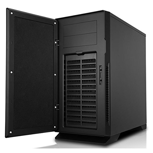 Gamemax Silent Mid-Tower PC Gaming case, ATX, Sound Dampening, 2 Fan Controllers Included, SD/TF Card Reader Built-in, Water Cooling Support, 1 x 120mm White Bladed Fan Included | Black GMX-Silent