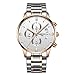 NIBOSI Men's Watches Luxury Fashion Casual Dress Chronograph Waterproof Military Quartz Wristwatches for Men Stainless Steel Band