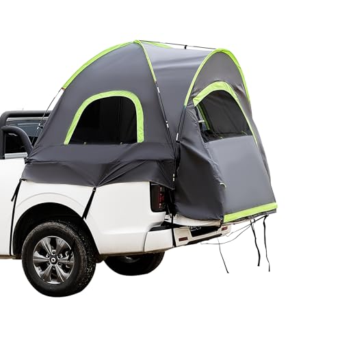 VEVOR Pickup Truck Tent, Fit 5.0-6.7ft Truck Tents for Camping, Waterproof PU2000mm 2-3 Person Sleeping Truck Bed Tent with Double Layer Design, for Camping Traveling Outdoor Activities