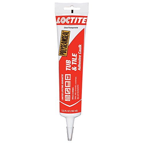 Loctite Polyseamseal Clear Tub and Tile Sealant, 5.5-Fluid Ounce Squeeze Tube (2241871)