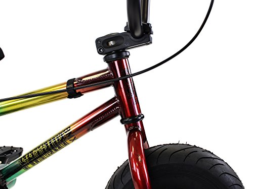 FatBoy Mini BMX Bicycle Freestyle Bike Fat Tires, Rasta Assault