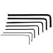 Kocome 7Pcs 0.7mm-3mm Mini Hexagon Hex Allen Key Set Wrench Screwdriver Tool Kit