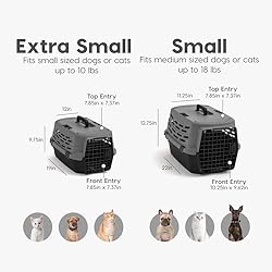 IRIS USA 19" Cat Carrier, Extra Small Pet Carrier