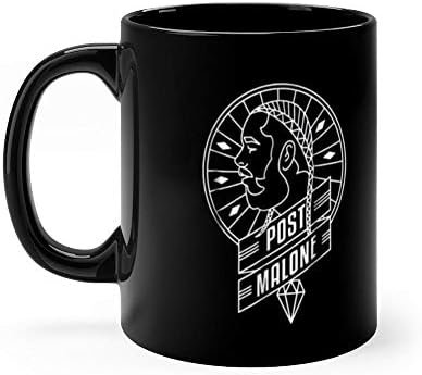 Post Leave Me Malone 11 Oz Black Ceramic Coffee Mugs With C-shape Handle, Comfortable To Hold. 11 Oz Ceramic