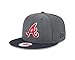 MLB Atlanta Braves Heather 9Fifty Snapback Cap, One Size, Graphite