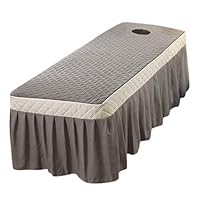 joyMerit Spa Bed Cover for Stylist Lash Bed or Massage Table - Cosmetologist Table Cover - Grey