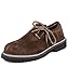 Leather German Oktoberfest Lederhosen Haferl Shoe Brown (10, Brown)