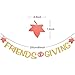 Friendsgiving Gold Banner and Paper Garland Circle Dot Hanging Decorations for Thanksgiving Friends Party Accessories