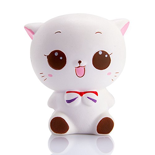 TianJi Cat Princess Squishies Slow Rising Cat Kawaii Squishy Cream Jumbo Animals Reaction Ball Squeeze Kid Toy Charm Gift for Relief Stress