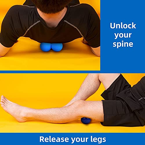 Massage Balls Kit Trigger Point Ball Spiky, Lacrosse Ball , Peanut