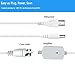 TV Antenna, Reignet 50 to 70 Mile Range Amplified Indoor HDTV Antenna with Detachable Amplifier Signal Booster and 16.5FT Coax Cable - White