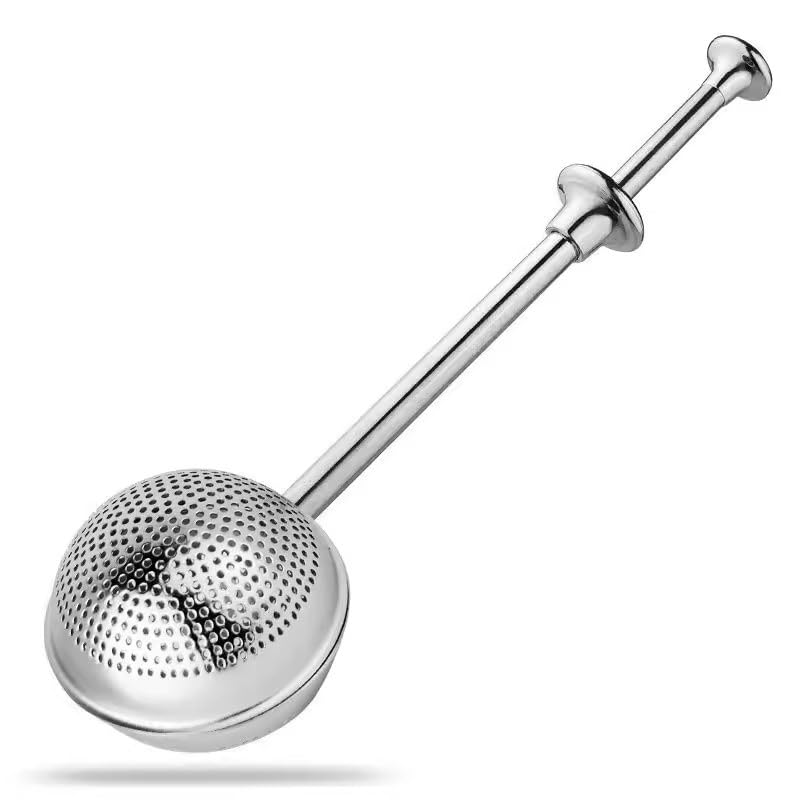 Powder Sugar Shaker Sifter Duster Baker's Dusting Wand Dispenser for Flour Spices Sugar Tea Strainer Steeper Tea Balls for Loose Tea