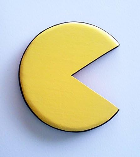 Pac-Man Pacman wall art hand painted plaque for room / arcade awesome gamer gift Children's bedroom wall art
