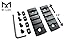 Gotical 5 Slots M-LOK Rail Section for M Lok Handguard Five Slots Rail Picatinny Rail Set of 2 Pieces