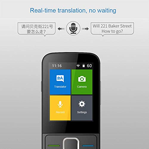TEEPAO Smart Language Translator Device, 137 Languages Two-Way Real Time WiFi/Offline Instant Translation with 2.4 Inch Touch Screen, Pocket Voice/Text/Recording/Photo Translator Device
