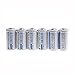 ON THE WAY®8PCS 16340 2000mAh 3.6V White Rechargeable Battery for flashlight torch light