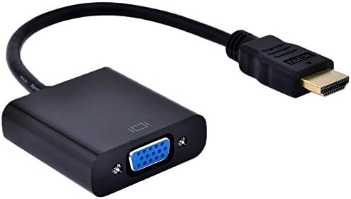 NAMEO HDMI to VGA, 1080P HDMI Male to VGA Female Video Converter Adapter Cable for PC Laptop HDTV Projectors and Other HDMI Input Devices (Black)