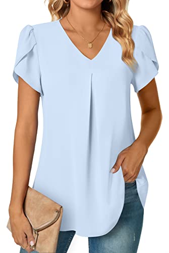 Anyally Plus Size Chiffon Tunic Top
