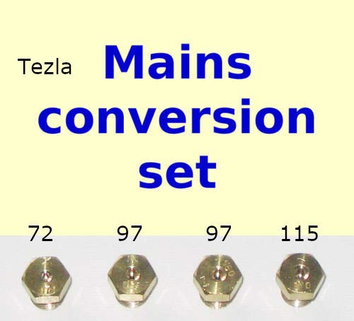 Tezla Natural Gas Jet Set - 4 Burner Hob Injector Nozzle Conversion Kit - LPG to Natural Gas